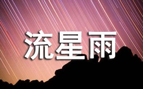 【推荐】流星雨作文集合七篇