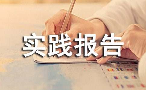 暑期的社会实践报告书