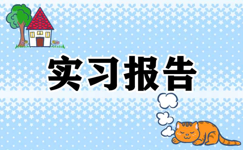 2022毕业顶岗实习报告模板