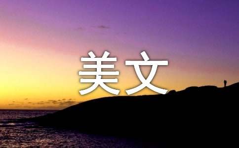 经典美文摘抄800字