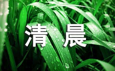 精选清晨作文合集7篇