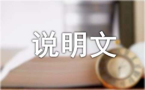 物品说明文作文(集锦14篇)