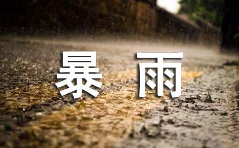 夏日暴雨作文(7篇)