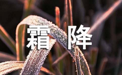 霜降节气的习俗